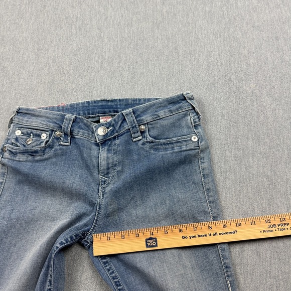 True Religion Jeans Womens 29 (30X30) Blue Super Skinny Light Wash Denim Stretch - Picture 8 of 14